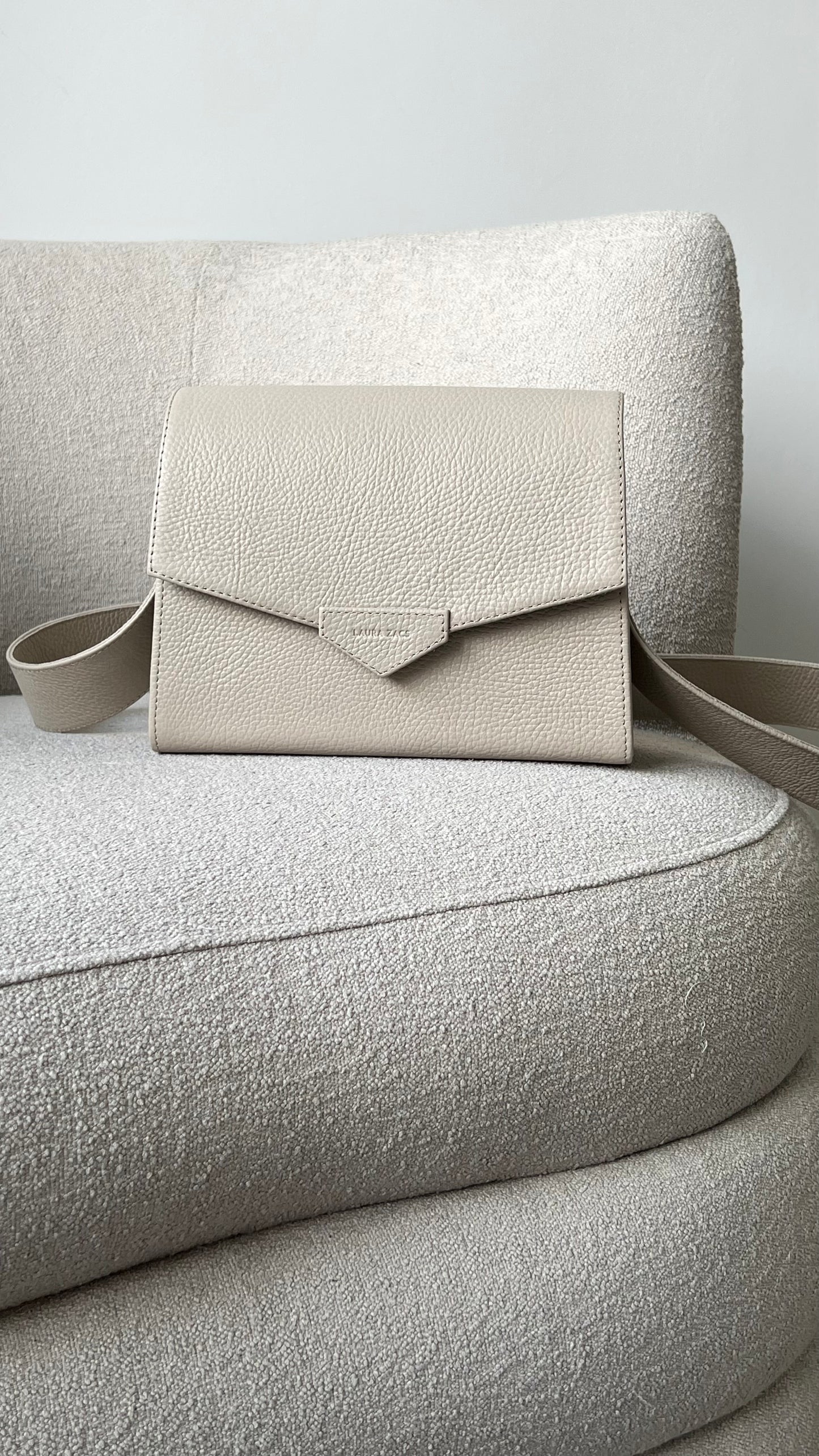 BEIGE CROSS BODY BAG