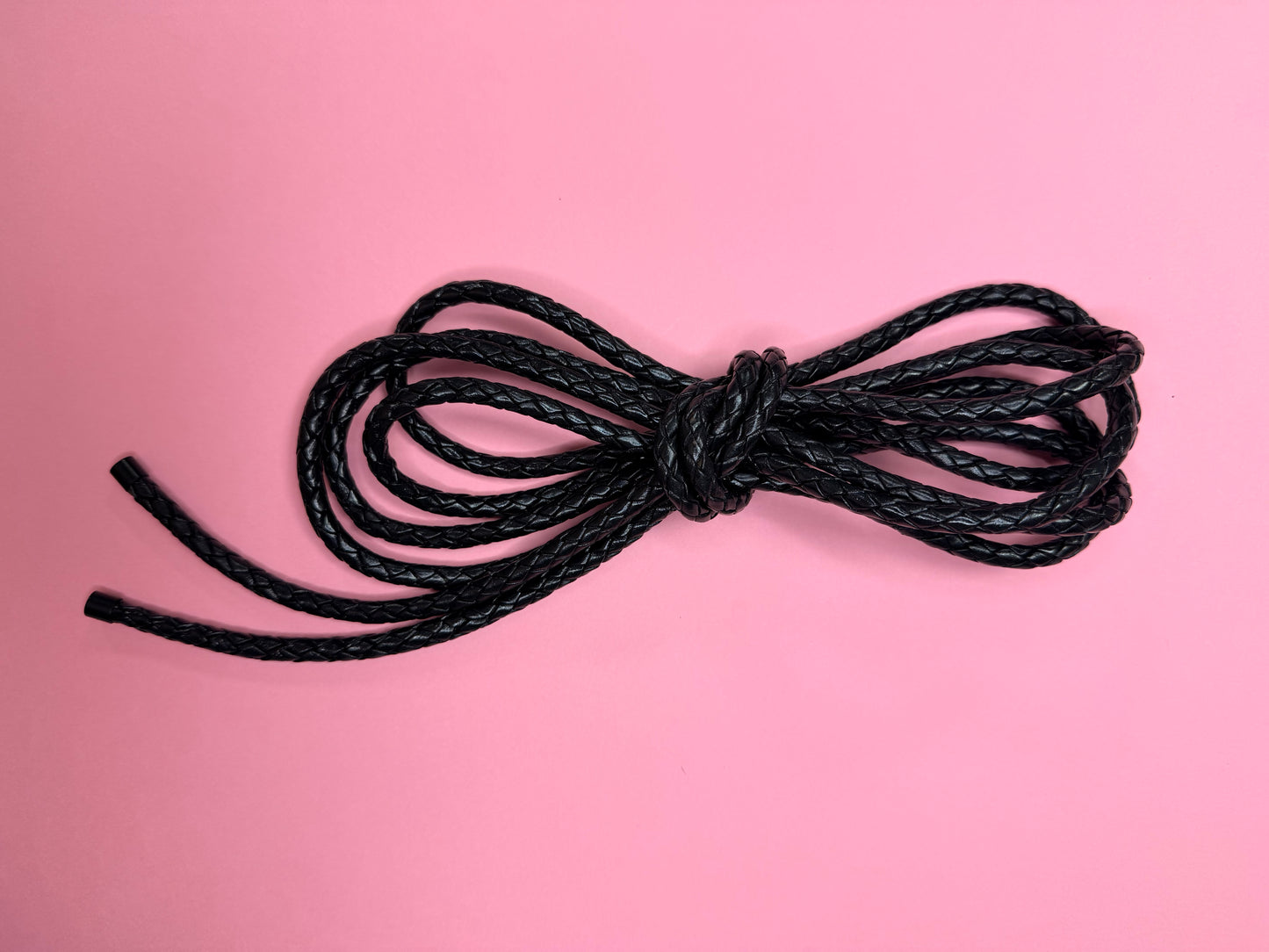 BRAIDED LEATHER CORD BELT