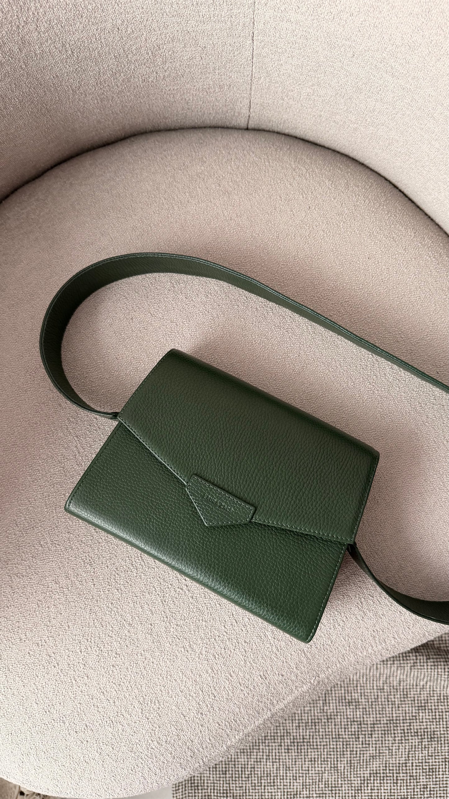 FOREST GREEN CROSS BODY BAG
