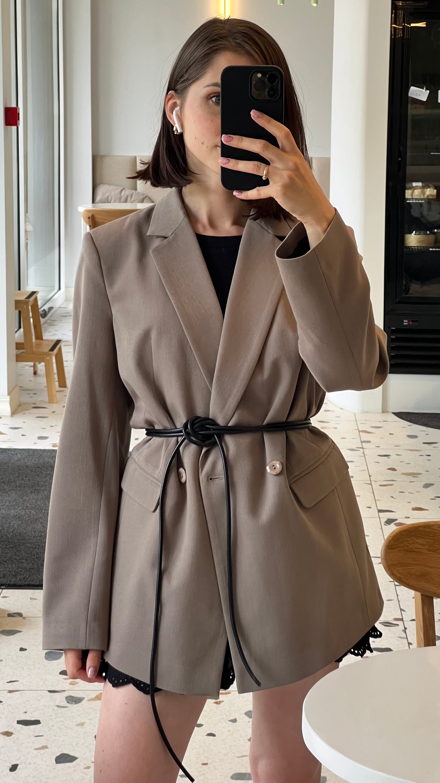 LEATHER CORD BELT