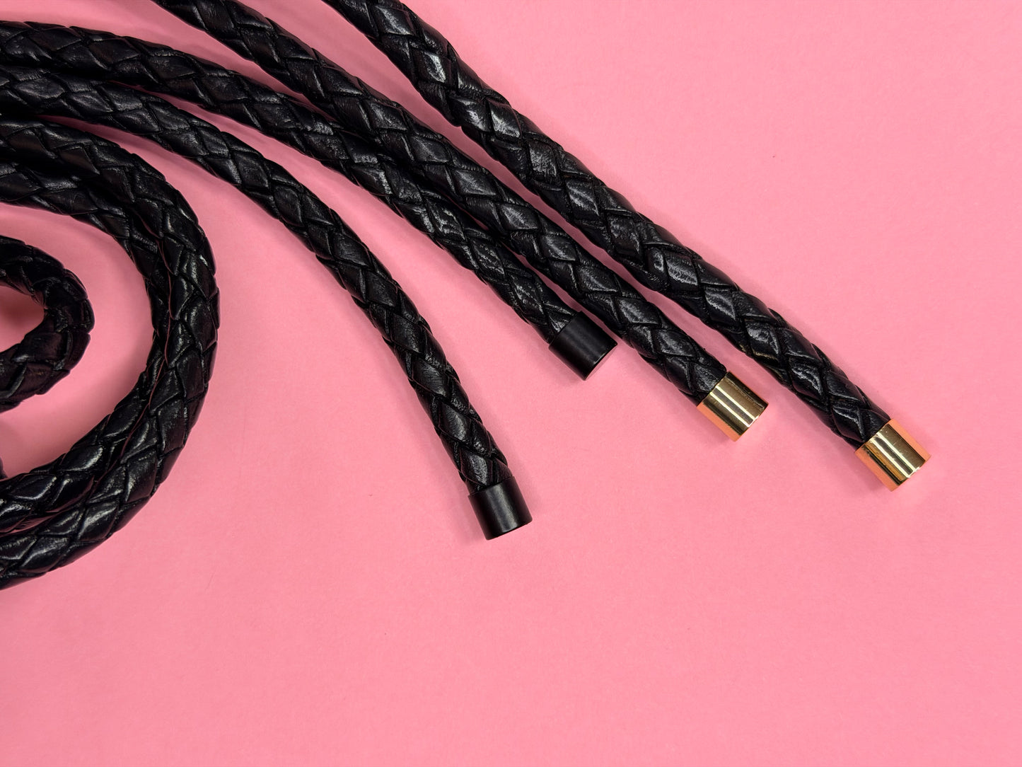 BRAIDED LEATHER CORD BELT