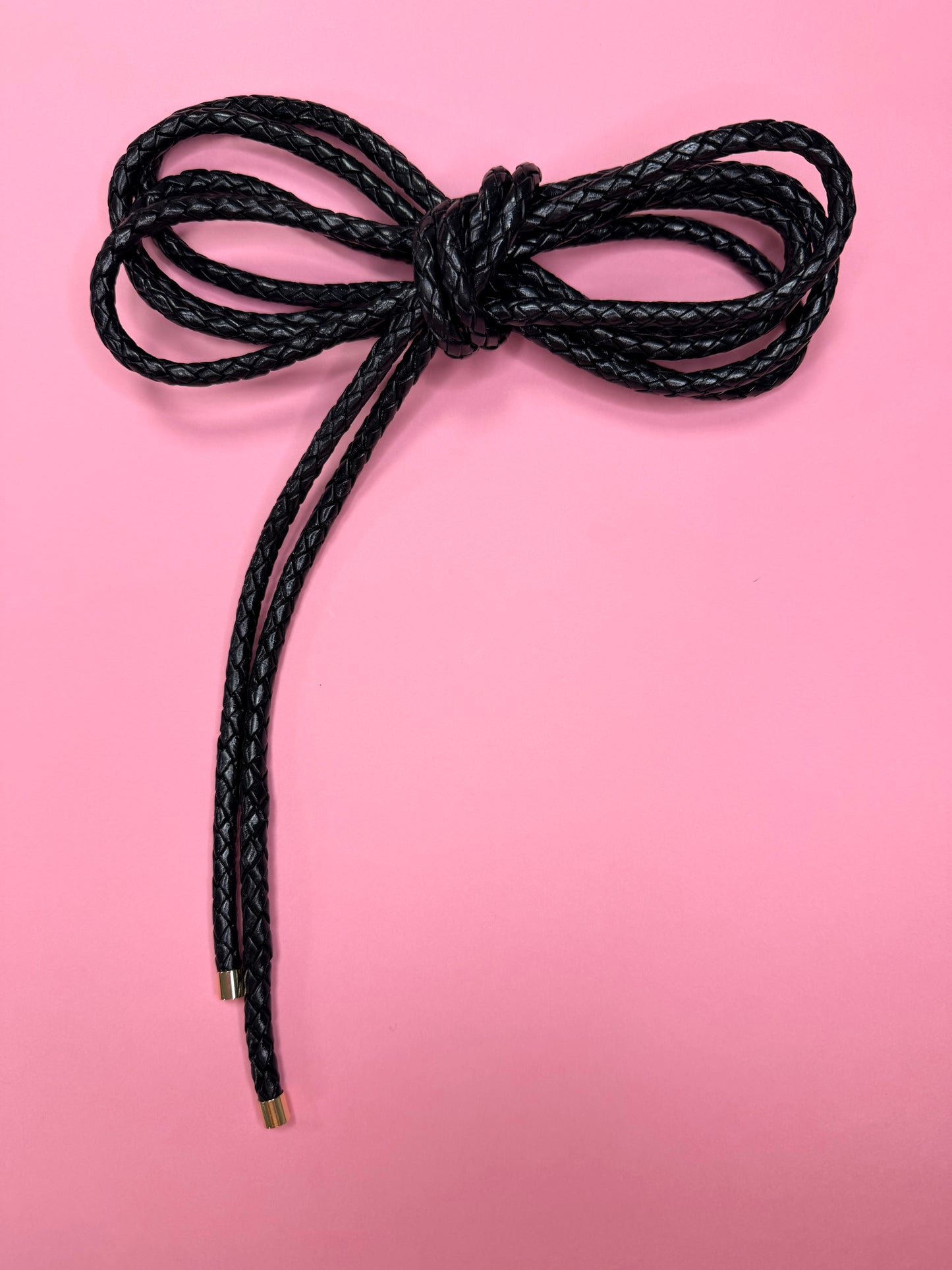 BRAIDED LEATHER CORD BELT