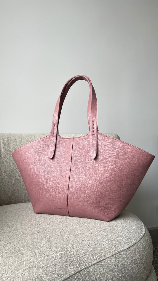 DUSTY PINK LEATHER TOTE BAG