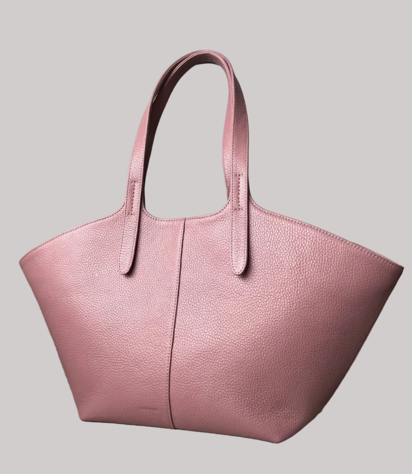 DUSTY PINK LEATHER TOTE BAG