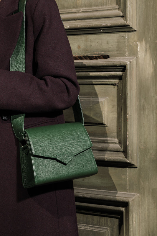 FOREST GREEN CROSS BODY BAG