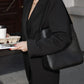 GRAINED LEATHER SHOULDER BAG
