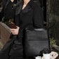 GRAINED LEATHER SHOULDER BAG