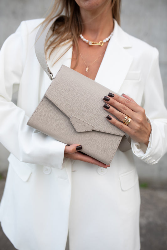 BEIGE CROSS BODY BAG
